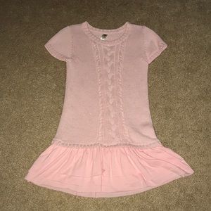 Beautiful pink knitted dress